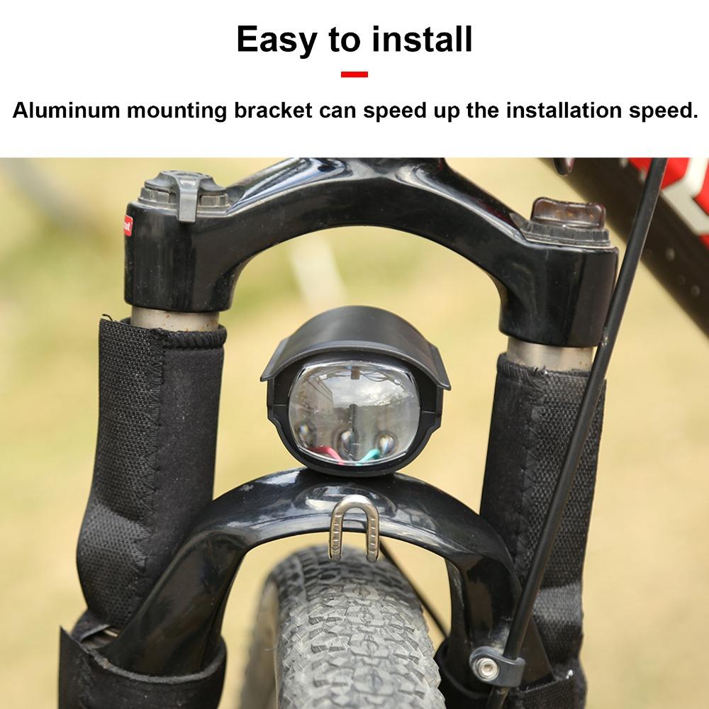 with Horn Bicycle LED Light Plastic + Aluminum Alloy Electric Bike Light Cycling Use