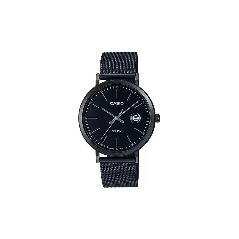 

Casio STANDARD series quartz movement stainless steel ion-plated strap Japanese and Korean watch men s watch black dial MTP-E175MB-1EVDF чёрный