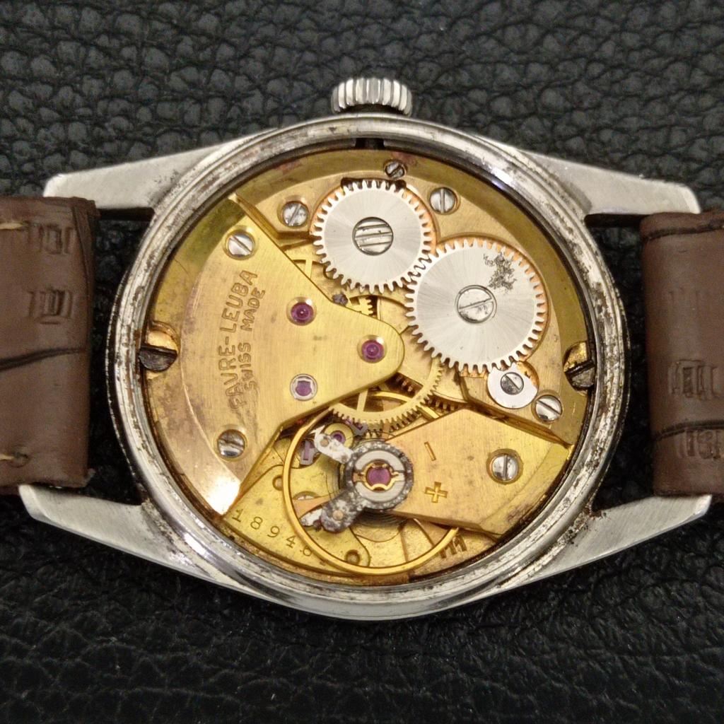 VINTAGE FAVRE LEUBA SEA KING 111 HAND-WINDING SWISS MENS PURPLE WATCH A702011-5 R208-a702011