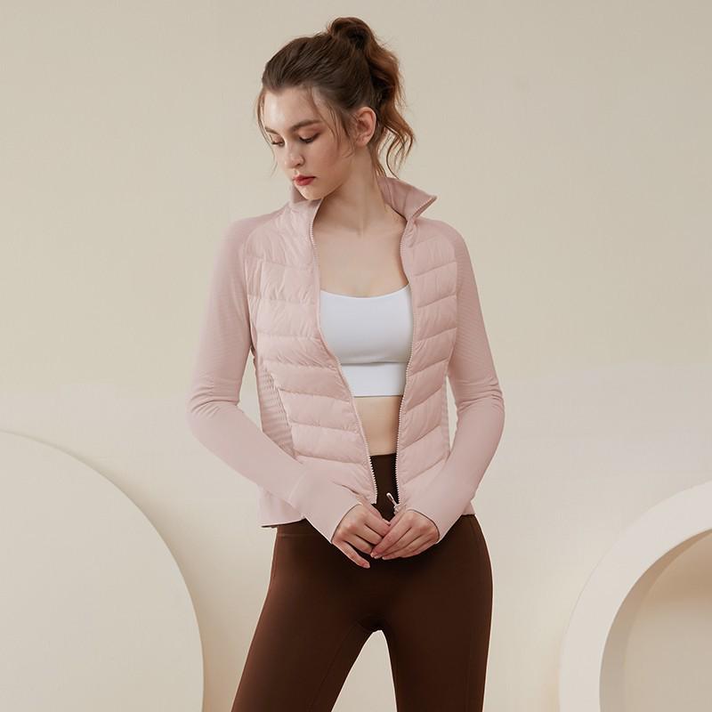 

LULU Slim Fit Windproof Down Yoga Jacket - Warm, Thin, and Ideal for Outdoor Running & Sports. M