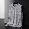 Summer Men Sport Vest Sleeveless O Neck Camouflage Print Thin Quick Dry Elastic Good Breathability Pullover Basketball Gym Worko