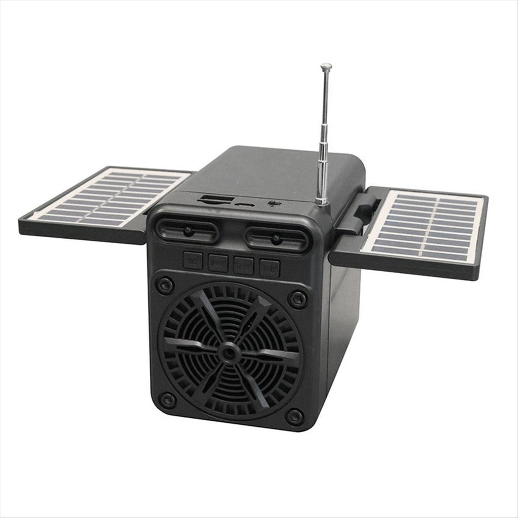 Solar Emergency Charging FM Radio Multifunctional Bluetooth Speaker TF Card U Disk Playback with 18650 Battery