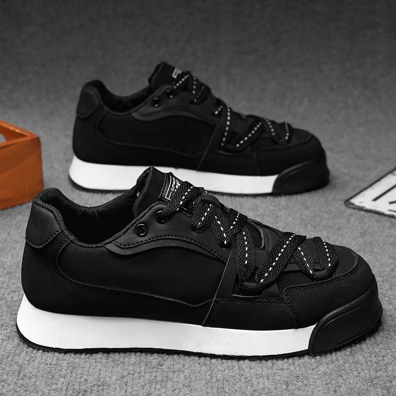 Sneakers Casual Plus Size 45 Mens Designer Retro Running Shoes Fashion Microfiber Leather Fabric Height Increased Platform Shoes