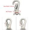 Double Ended Collar Backup Clip for Dog Harnesses, Safety Clip for Prong Collar with Gentle Nylon Webbing for Light Dog
