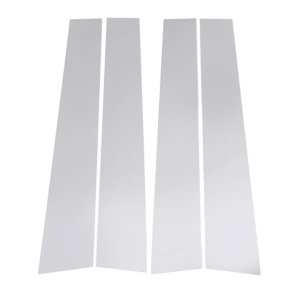 4 Stück Säulenverkleidung Spiegelnde Oberfläche Robust Einfach zu installieren Chrom Säulenverkleidung für