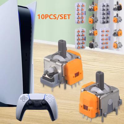 10Pcs 3D Hall Effect Joystick Adjustable No Drifting Thumbsticks Module Repair Parts Game Machine Hand Switch for XBox/PS4/PS5