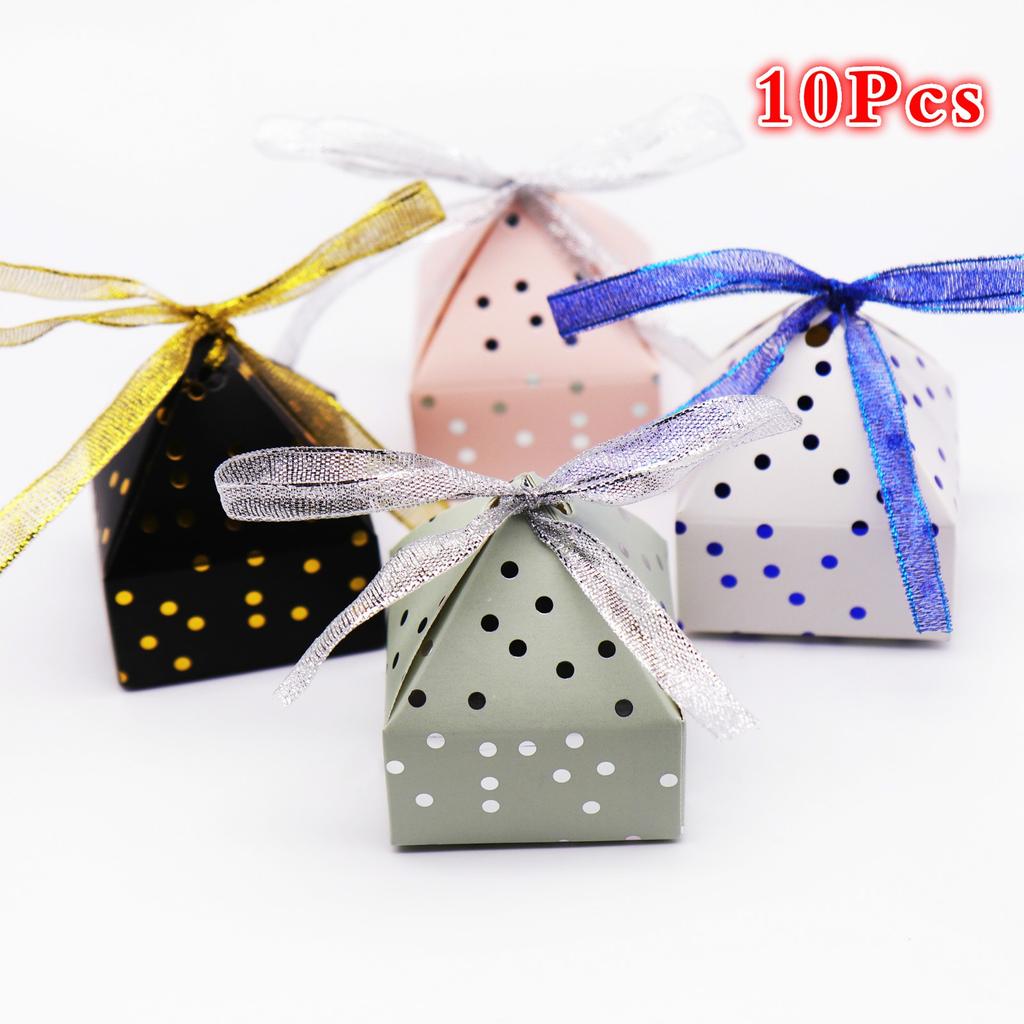 10pc Mini Birthday Gift Box Wedding Chocolate Box Candy Box Baking Package Wedding Party Decorations Supply