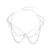 Exotic Style Hair Chain For Women Girl Trendy Glitter Rhinestone Hair Hoop Exquisite Bead String Headband Jewelry Forehead Chain