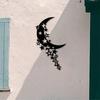 Moon Star Metal Wall Art Sculpture Sky Theme Decor for Bedroom Living Room Romantic Astronomy Gift