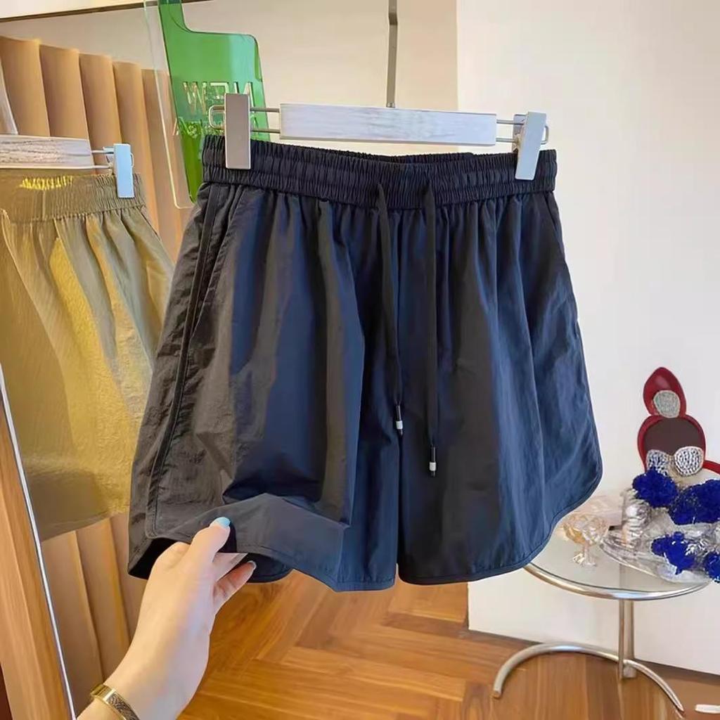 2024 Women's Quick-Dry High Waist Loose Sports Shorts - Slim Fit, Elastic, Wide-Leg, All-Match Summer Casual Wear