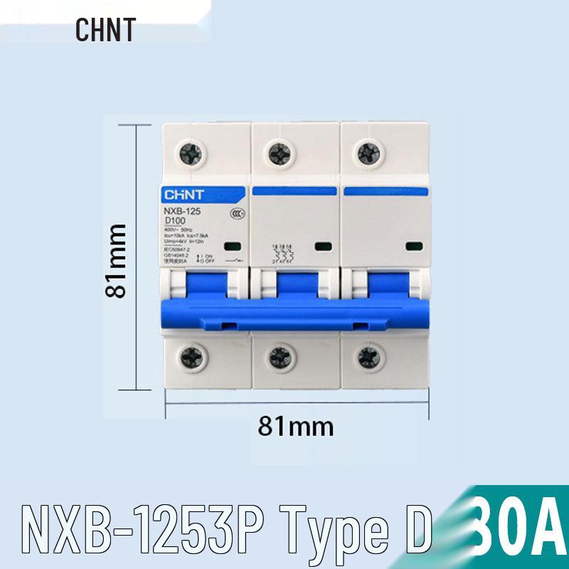 Chint NXB Air Switch Circuit Breaker: 1P, 2P, 3P, 4P Household Type D Three-Phase Disconnector 380V.