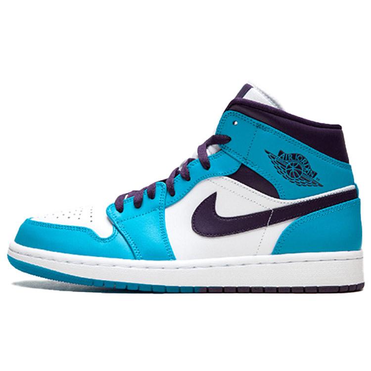 New JORDAN 1 Mid Hornets 554724-415
