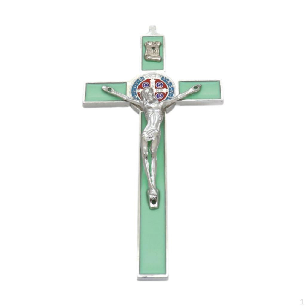 Catholic Cross Figurine Metal Wall Decoration for Home and Bedroom