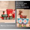 Christmas Wooden Train Window Decoration Handcrafted Festival Home Display Ornament Kids Room Decorative Item