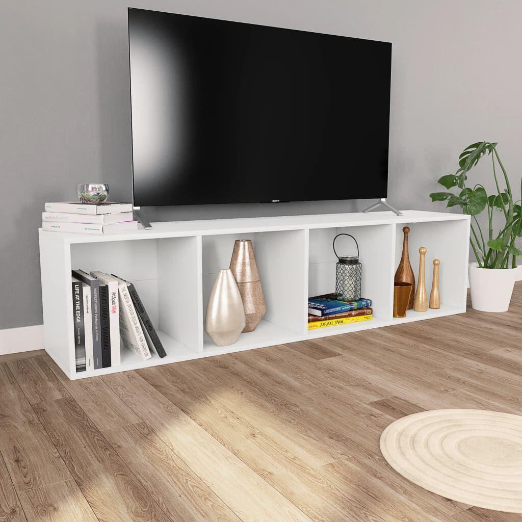 Bücherregal/TV-Schrank, multifunktionale Aufbewahrungseinheit, stehendes dekoratives Regal, 36×30×143 cm