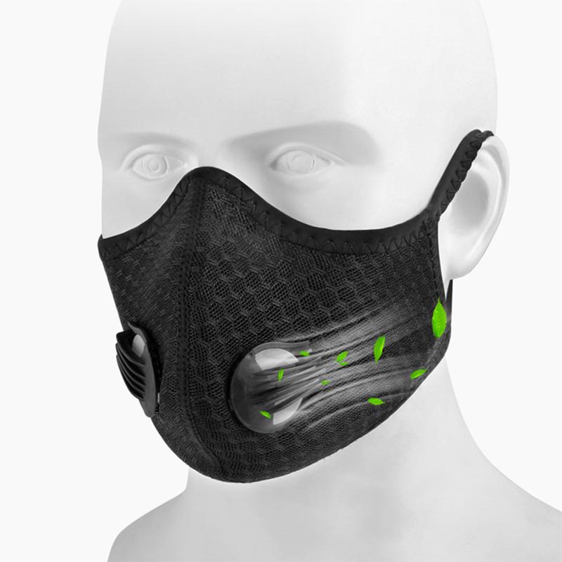 1Pc Sport Face Mask Activated Carbon Filter Riding Mouth Cover PM 2.5 Dustproof Reusable Cardio Sports Mask Cubre Bocas