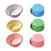 Oil-Resistant Paper Cupcake Liners, 100 Preformed Baking Cups with Pleated Wall for Cupcake and Muffin Baking