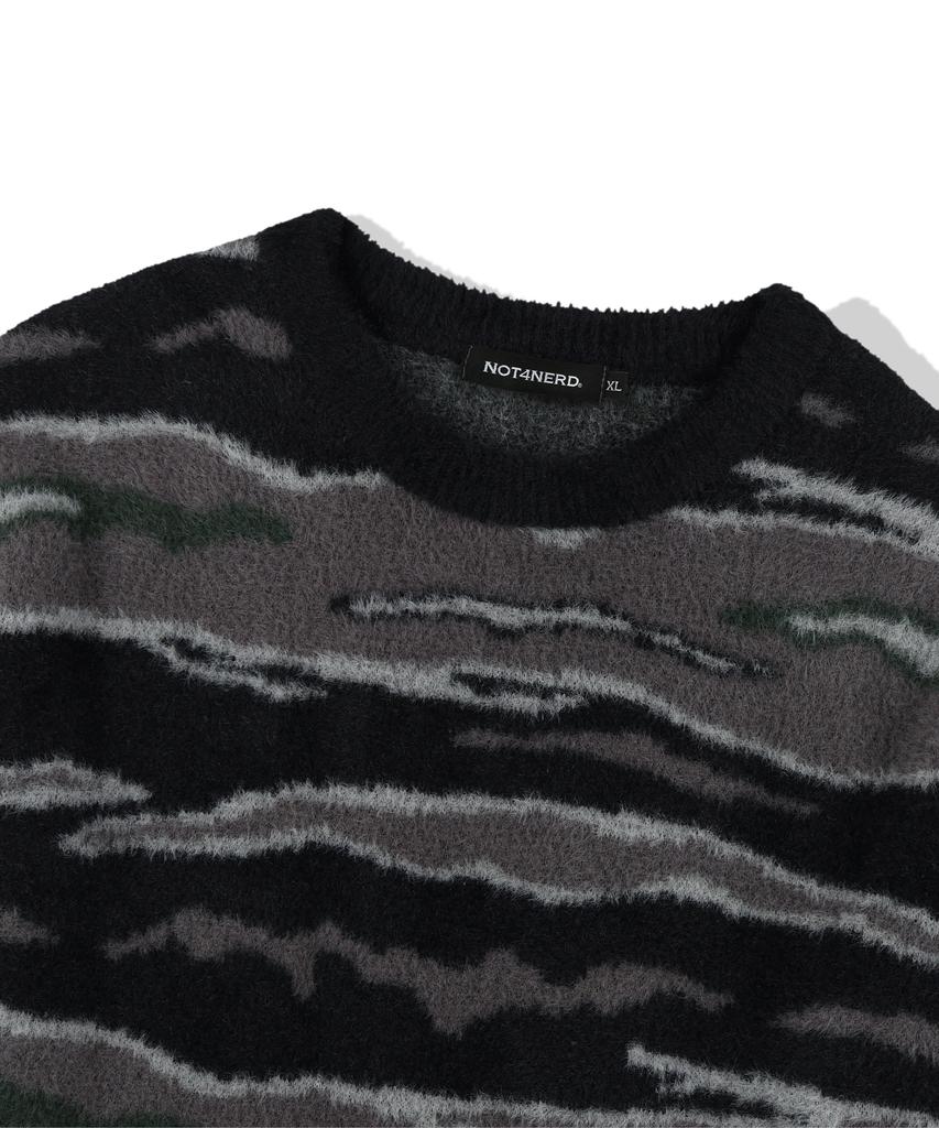 NOT4NERD Night Mist Mohair Knit - Black