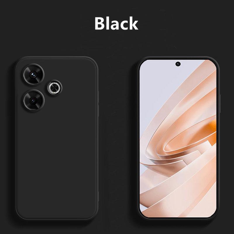 

Для Xiaomi Redmi Note 13R Чехол Для Redmi Note 13R Чехол Funda Soft Silicon Para Capa Защитный чехол для телефона Redmi Note 13R For Redmi 13 чёрный