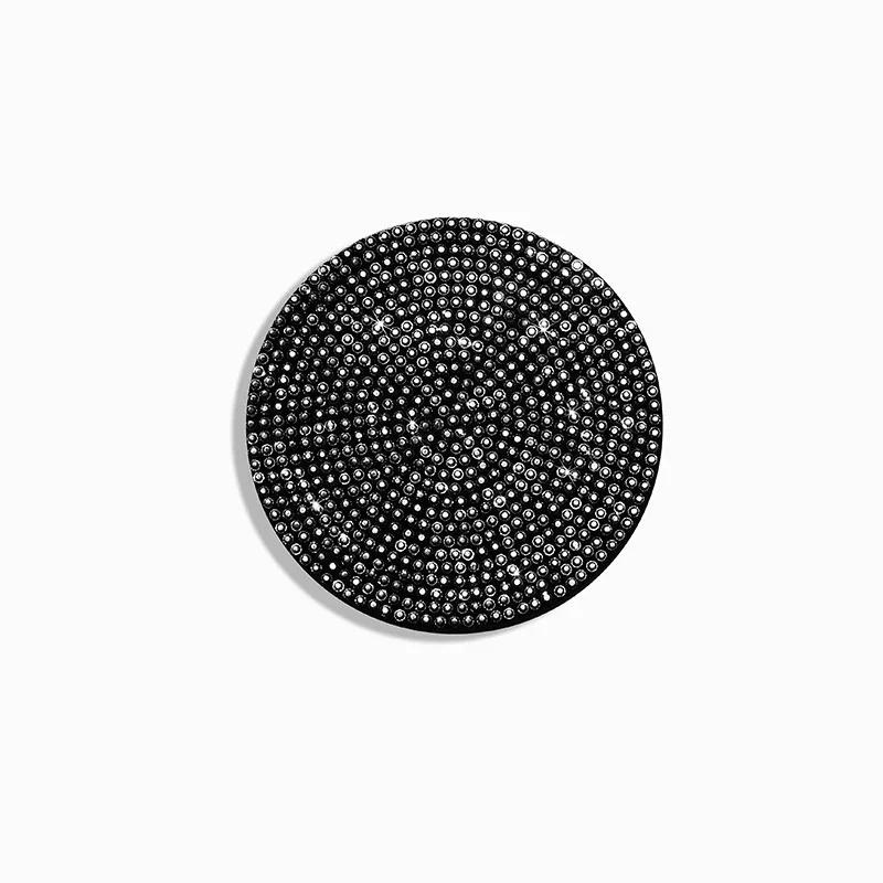 1/2Pcs Diamond Car Coaster Water Cup Slot Non-Slip Mat Bling Gadget Silica Pad Cup Holder Mat Auto Interior Accessories