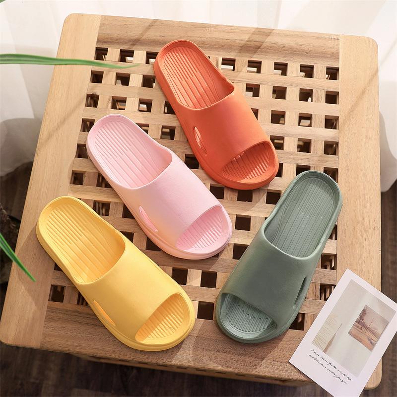 Cool Slippers Women's Summer Home Non-slip Bathroom Bath Couple Eva Deodorant Soft Bottom Stepping On Shit Feeling Women's Slippers