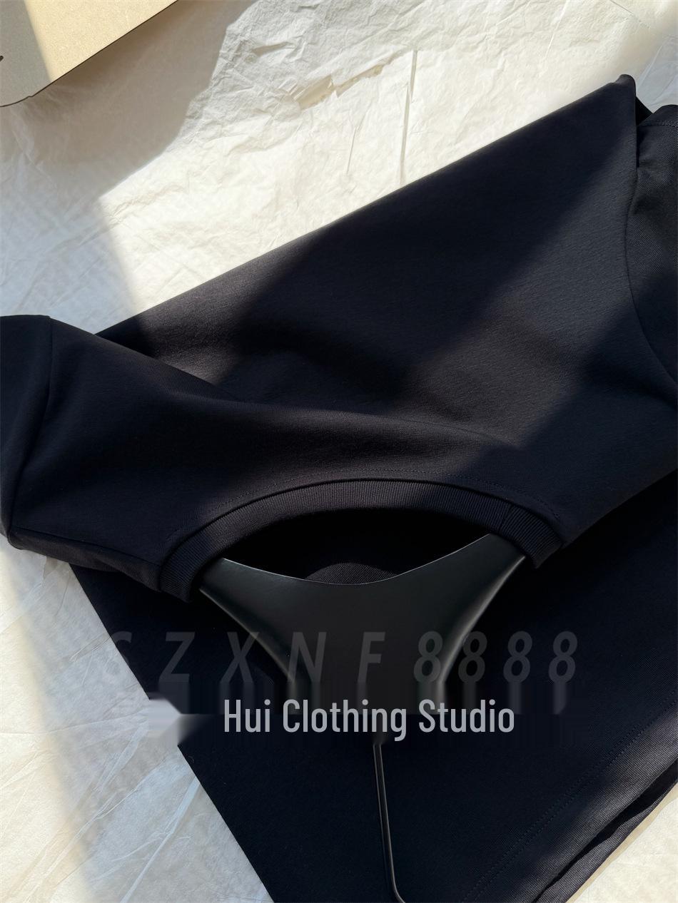 Early Spring Cotton Blend Embroidered Round Neck Short Sleeve Women s T-Shirt L