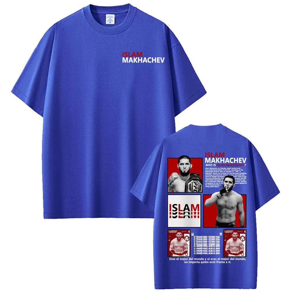 Who Is Islam Makhachev Vintage Graphic Tshirts Unisex Women Harajuku Violence Aesthetic T Shirt Summer Tops High Quality Tee Shirt