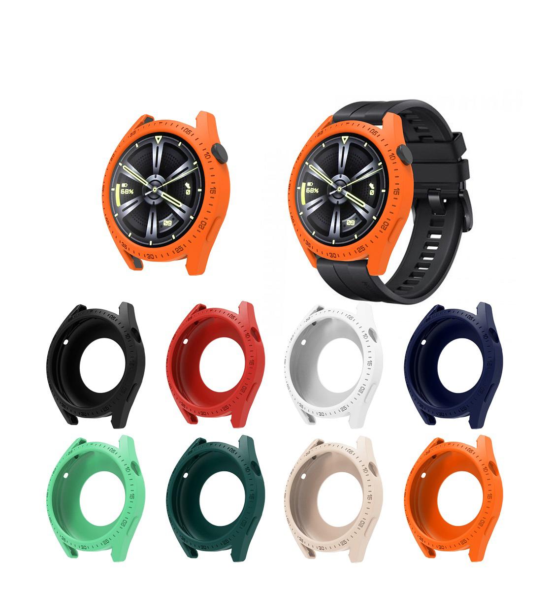 

Для Huawei Watch GT3 Смарт-часы Силиконовый чехол 46 мм Защитный чехол от столкновений с полным покрытием Универсальный защитный чехол