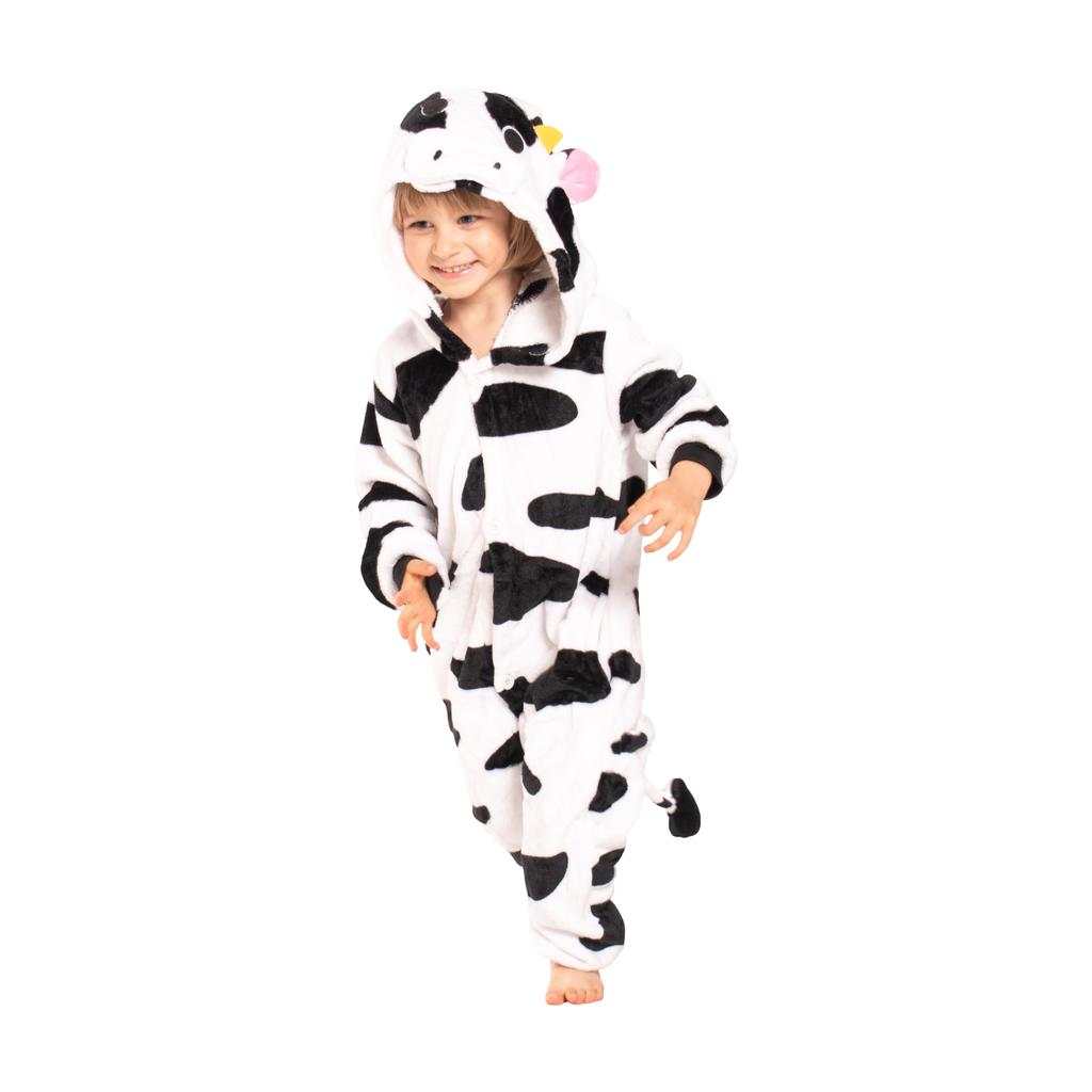 Piżama dla dzieci dziecięca kigurumi onesie kostium strój krowa 115-125 cm