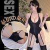 Sexy Underwear, Sexy Neck Hanging, Oily Suspender Onesie, Transparent and Silky, Open Gear, No-take-off Clothes.