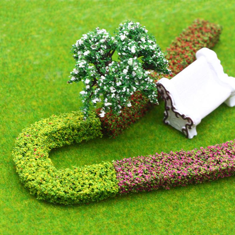 3Pcs/Set Dollhouse Miniature Accessories Simulation Mini Shrub Strips Model Toys