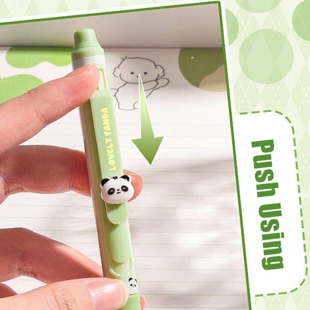 4PCS/Box Erasable Erasable Gel Pen Push Using Ballpoint Pen Neutral Pen  School Office