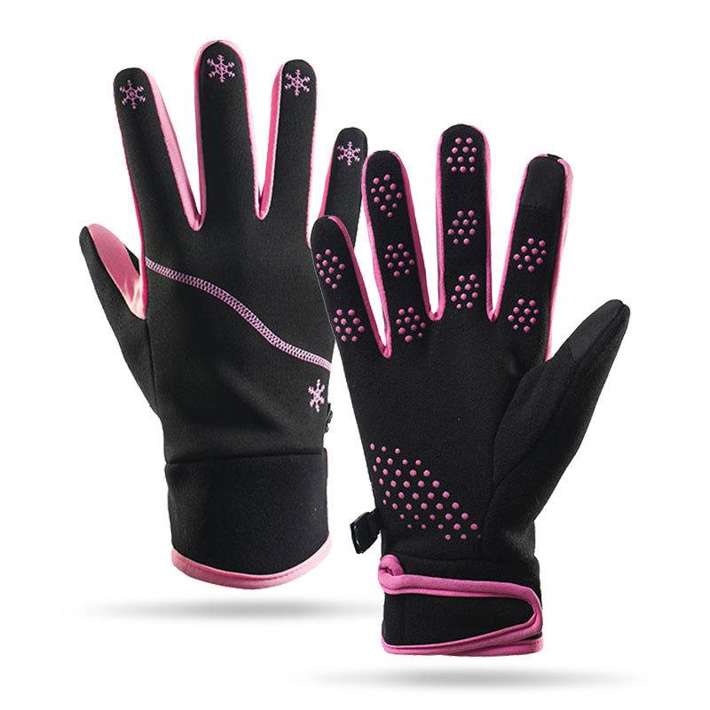 

Warm gloves driving long fingers waterproof, non-slip and cold-proof sports touch screen outdoor cycling women s autumn and winter gloves One Size
