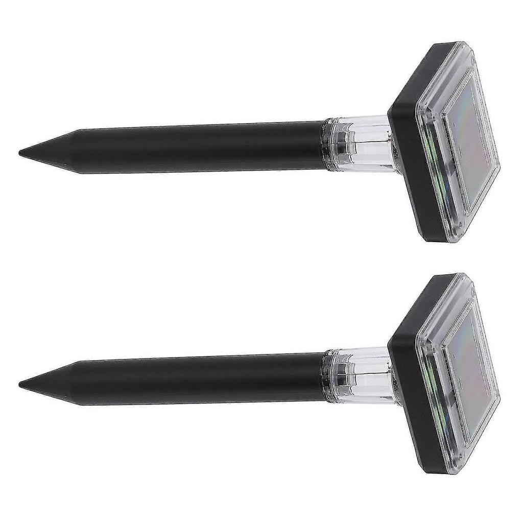 Mole Repellent Ultrasonic Solar Powered 2pcs Safe Portable Durable Vole Repeller For Garden
