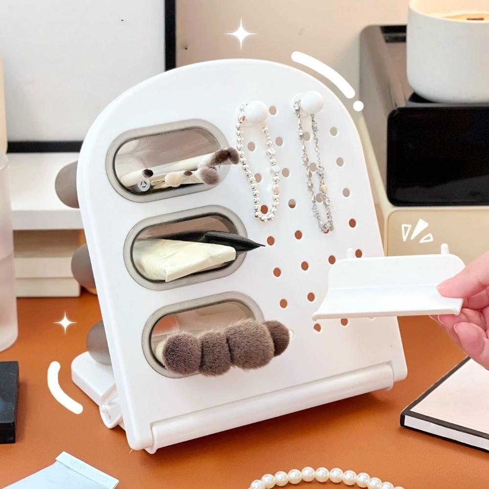 PP Hole Board Storage Rack Large Capacity Desktop Stationery Storage Rack  Students