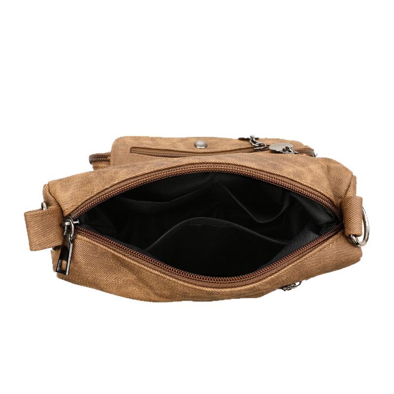 Umhängetasche Weiches Leder Einzelschultertasche Retro Schlicht und Modisch Große Kapazität Große Kapazität Damentasche
