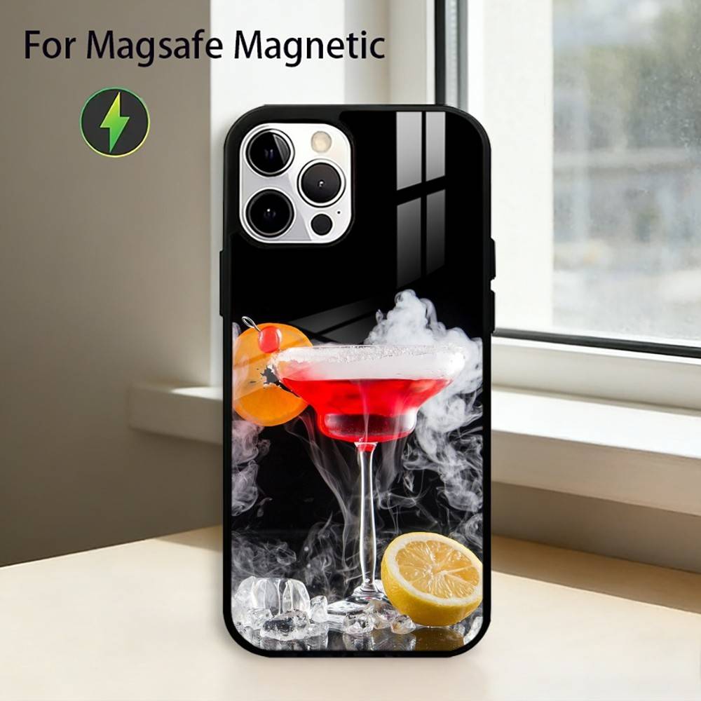 Aperol S-Spritz Phone Case For iPhone17,16,15,14,13,12,11 Plus,Pro Magnetic with Magsafe Wireless Charging