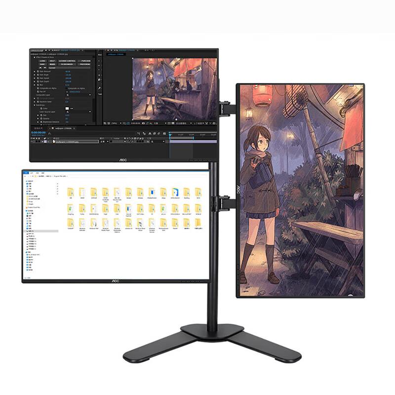 GEPU Quad Monitor Desk Stand 13-27 Inch