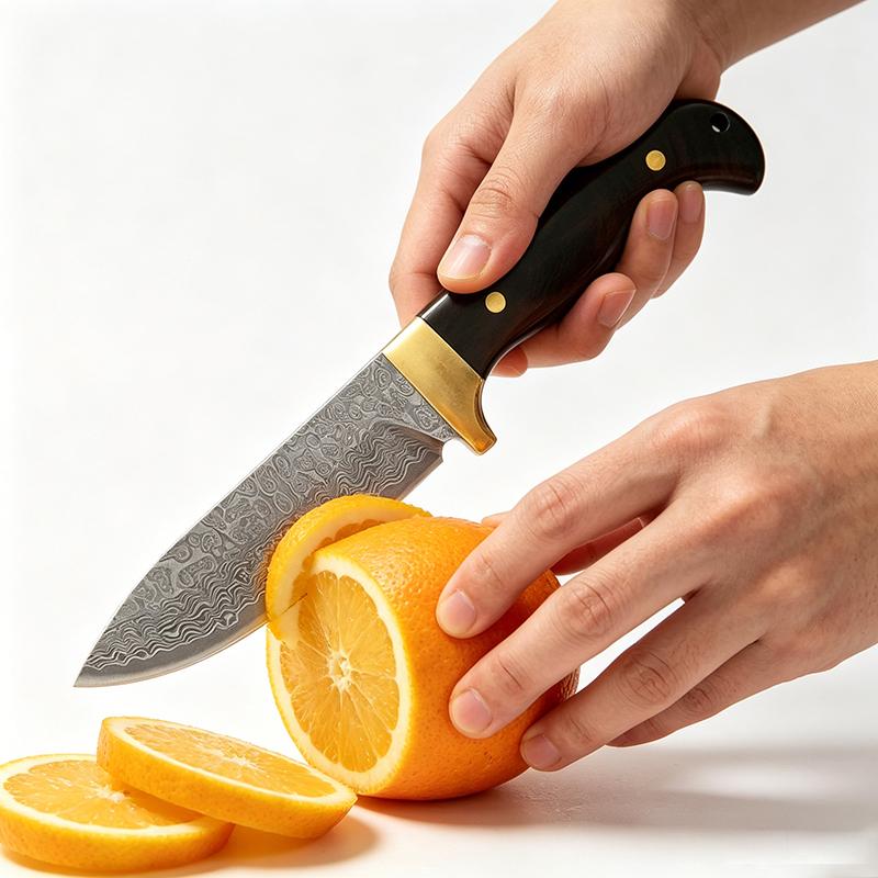 Cuțit de Bucătărie Forjat Manual din Oțel Damasc Tăietor Cuțit de Bucătărie Cuțite pentru Carne Fructe Unealtă