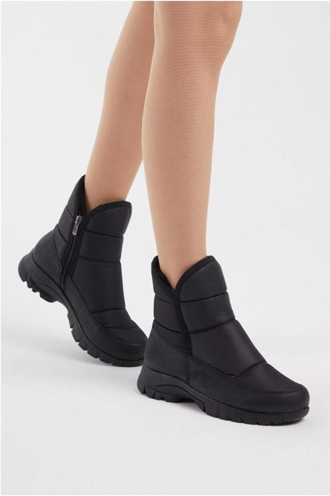 Women Modern Stylish Fashion Boots Black Waterproof Non-Slip Sole Snow Boots