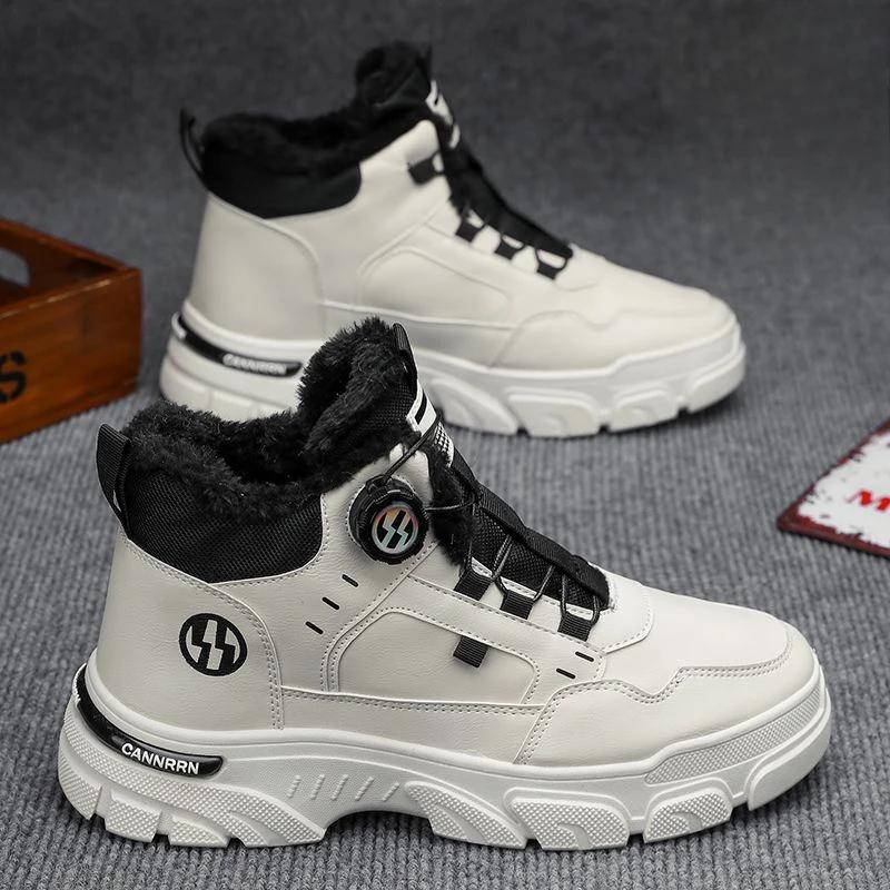 Male Winter Shoes Warm Cold Proof Men's Snow Boots High Top Platform Quality Fashion New In Comfortable Luxury Casual Fur Brands