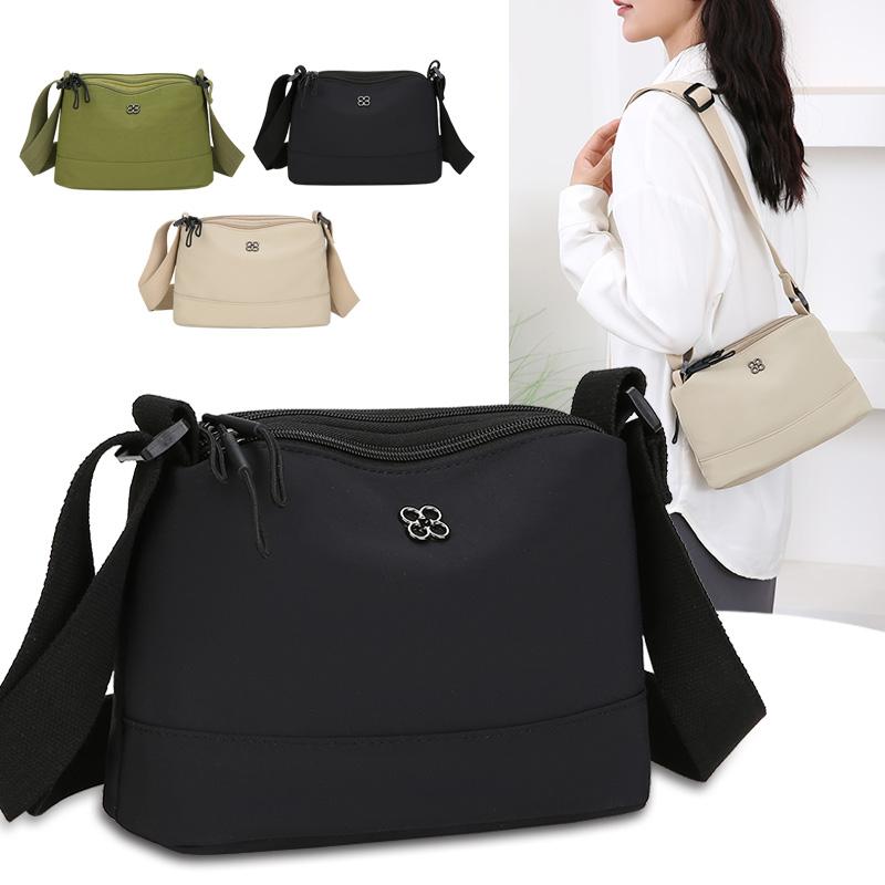 Women's Lightweight Nylon Shoulder Bag – Convertible Crossbody for Travel, Water-Resistant with Phone Pocket