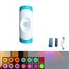 Rechargeable Human Body Sensor Wall Lamp Tri color/RGB Intelligent Motion Sensor Night Light Magnetic Dual Head