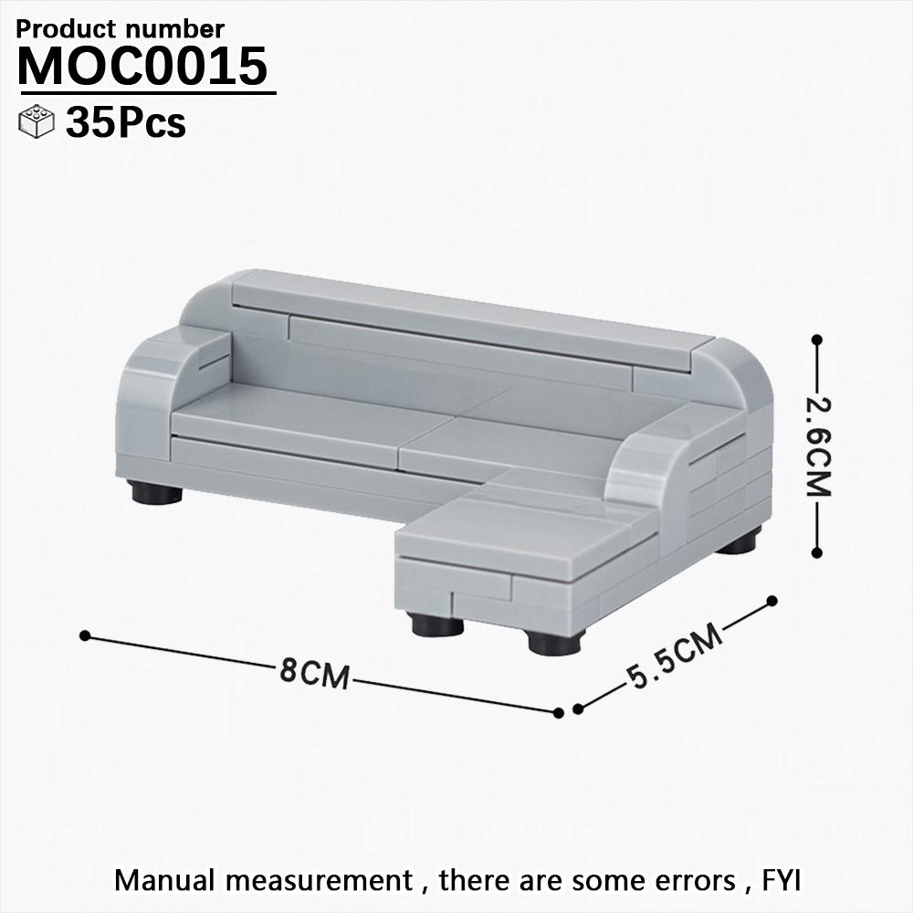 

Серия Город Строительные блоки Детская игрушка Мебель для гостиной и спальни Диван Журнальный столик Прикроватная тумбочка Модель ребенка Для детей Подарок MOC DIY