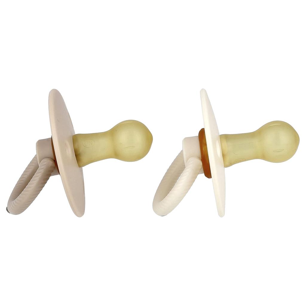 Itzy Soother™, mit Schnuller aus Naturkautschuk, 6-18 Monate, Kokosnuss & Toast, 2 Stück