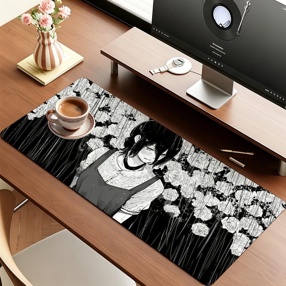 Adventure anime characters R-Reze Mouse Pad Square Office Gaming Desk Mat Waterproof Non-Slip Rubber Decorative