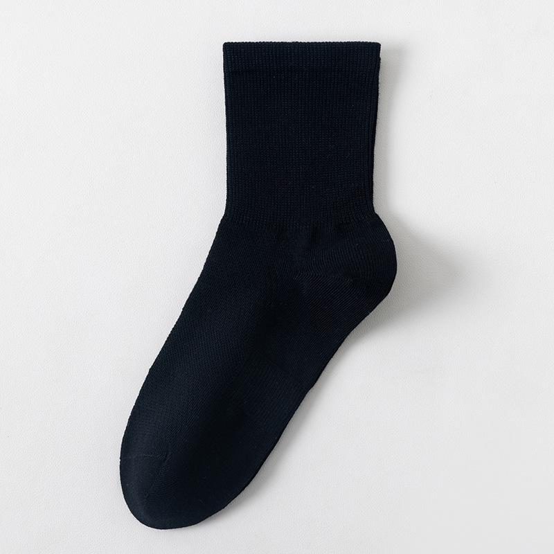 

Женские носки из чистого хлопка, летние тонкие сетчатые дышащие длинные носки, антибактериальные и дезодорирующие послеродовые носки 1 pair чёрный