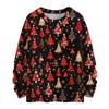 Women's Casual Long Sleeve Woolen Christmas Sweatshirt Fall  Vacation Long Sleeve Pullover