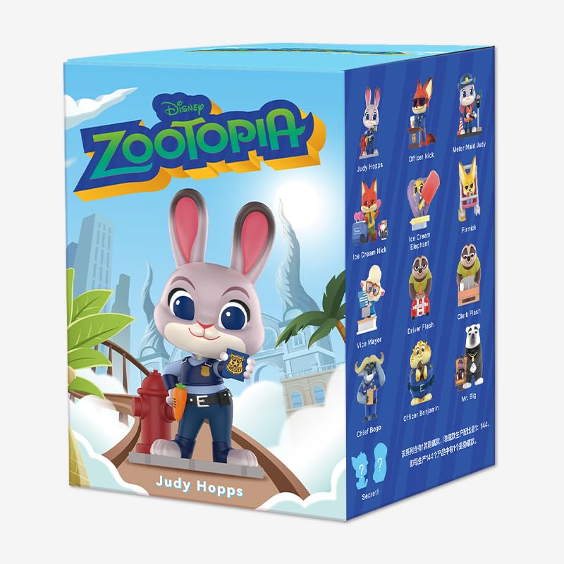 POP MART Disney Zootopia Series [3-Piece Set] Pop Mart Gachapon Blind Box Figure Plastic Model Premium Toy Soft Vinyl Original Character Birthday Gift