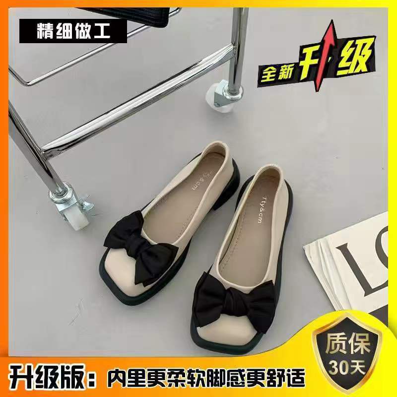 French Mary Jane small leather shoes spring and autumn British style Japanese jk with skirt soft-soled loafers